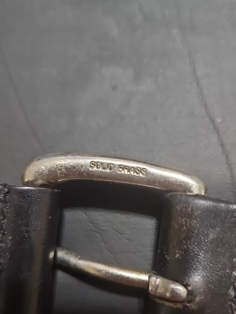 L.L. Bean Cowhide Black Leather Belt - Made in England Size 42